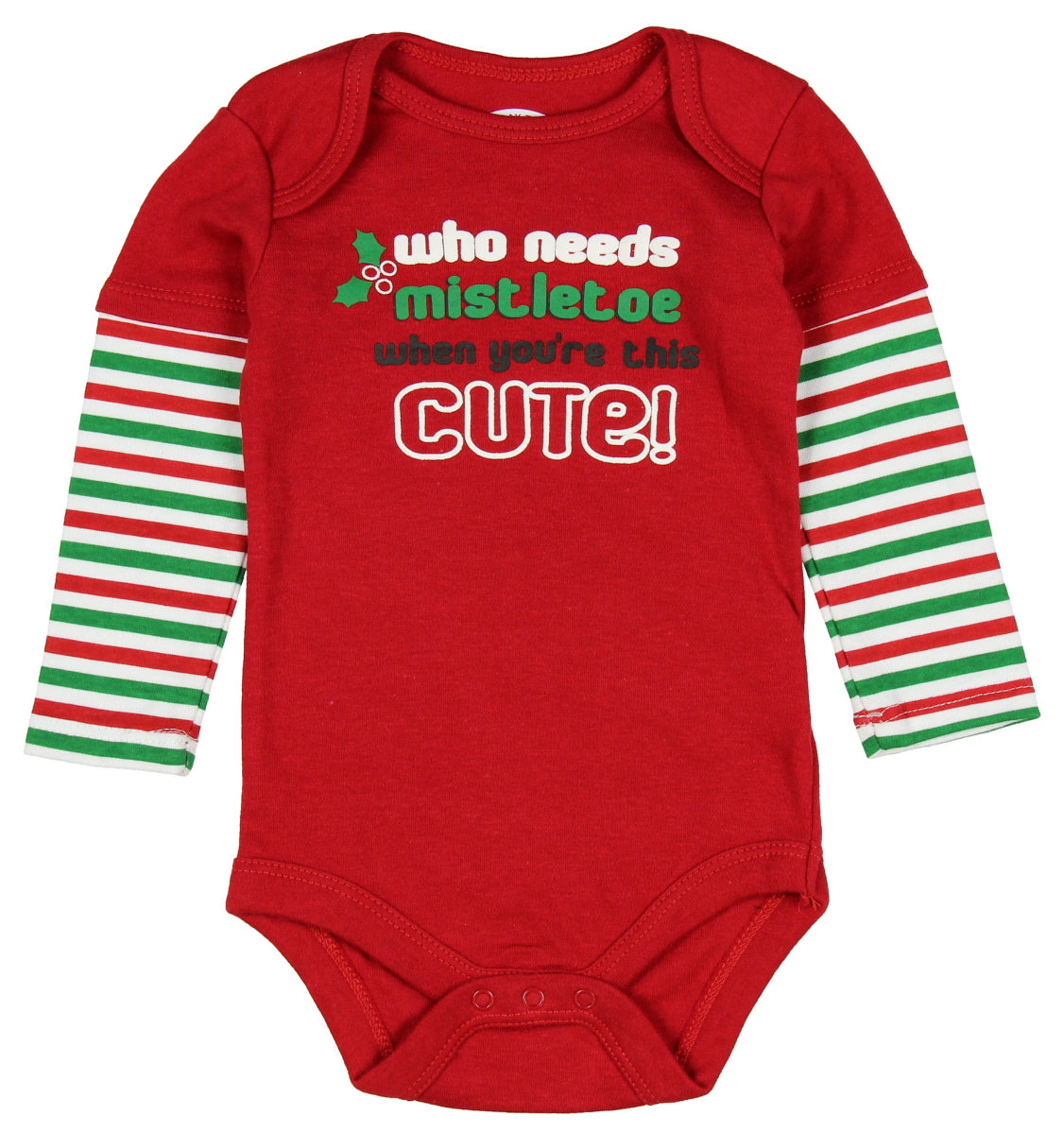 Assorted Santa, Reindeer Baby Boys & Girls Christmas Bodysuit Dress Up Outfit