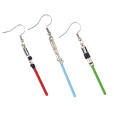 Star Wars Earrings Light Saber Dangle Ear Hook 3-Pair Set
