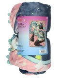 Hatsune Miku Blanket Anime Singer CV01 Pom Pom Fleece Throw 45 X 60"