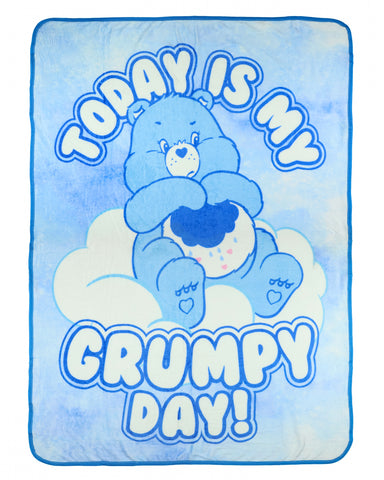 Care Bears Blanket Today Is My Grumpy Day Fleece Throw 45"X60"