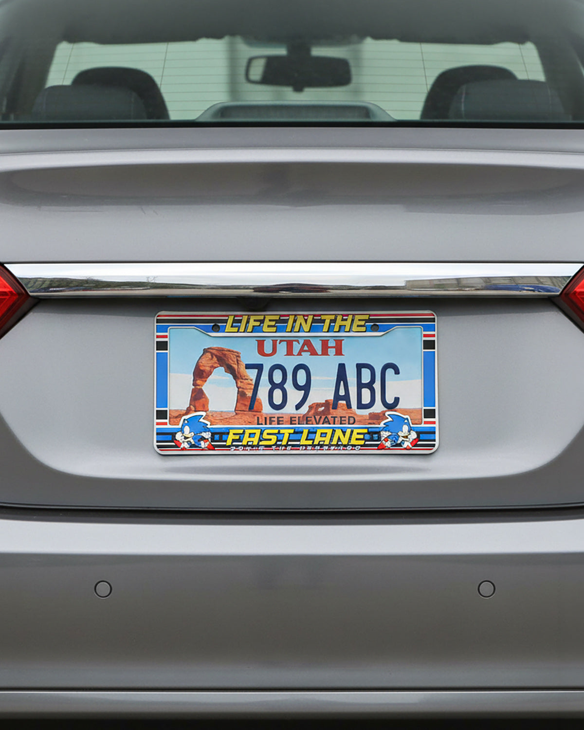 Sonic The Hedgehog Life In The Fast Lane Standard Plastic License Plate Frame