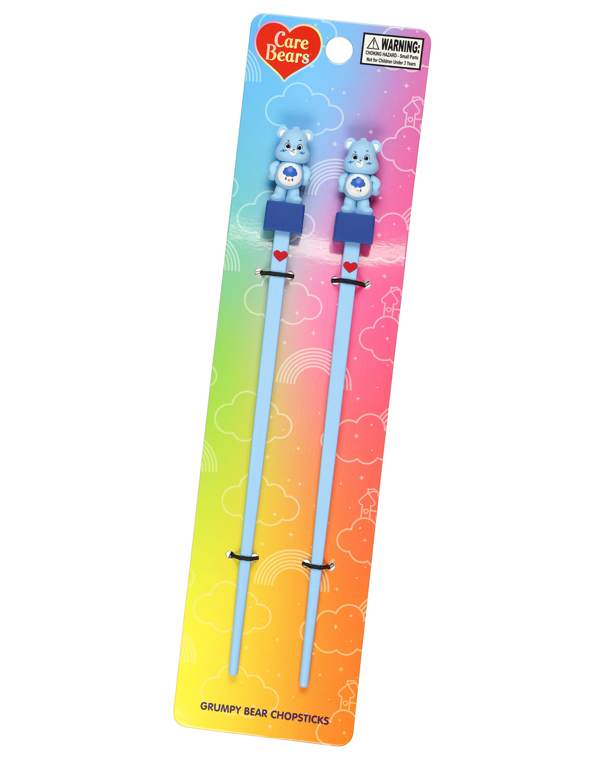 Care Bears Reusable Chopsticks Grumpy Bear Plastic Utensils Kitchen Accessory