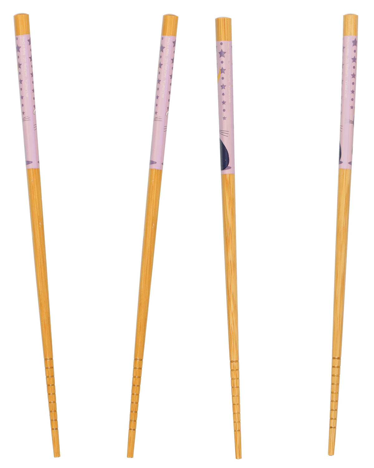 Sailor Moon Reusable Chopsticks Luna and Artemis Set of 2 Bamboo Chopsticks