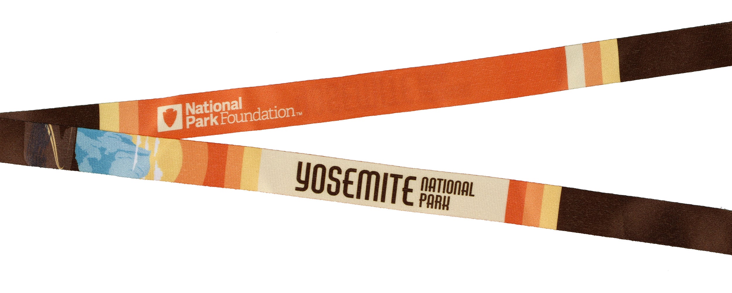 Yosemite National Park Lanyard ID Badge Holder Breakaway Keychain Wood Charm