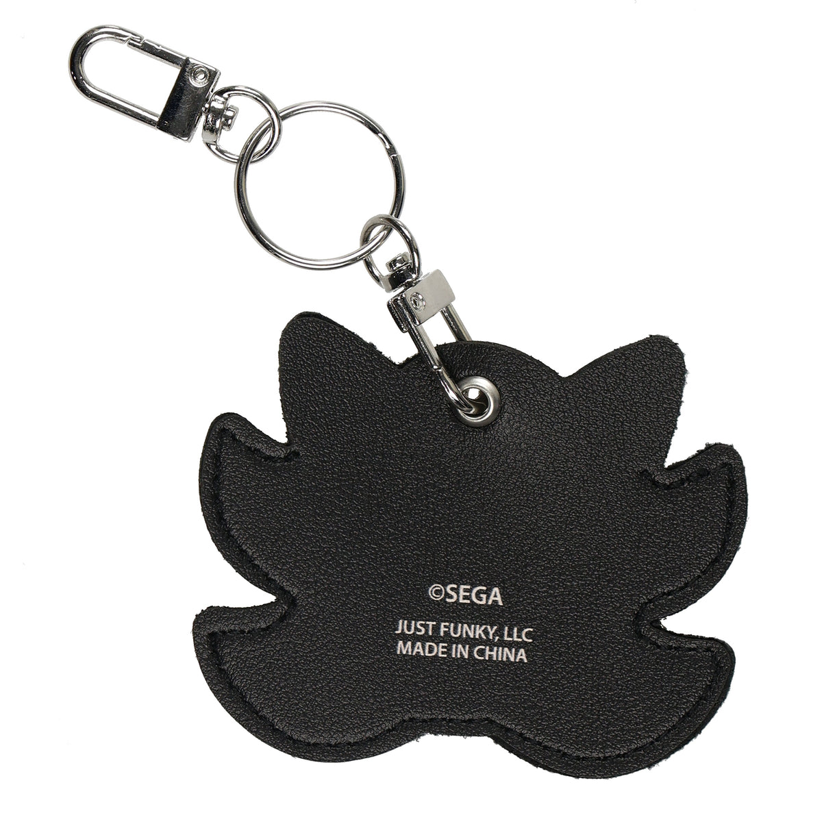 Sonic the Hedgehog Shadow PU Leather Air Tag Holder Keychain with Lobster Clasp