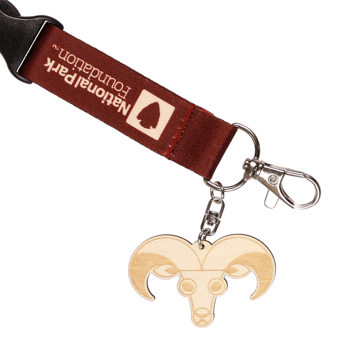 Grand Canyon National Park Lanyard ID Badge Holder Breakaway Keychain Wood Charm