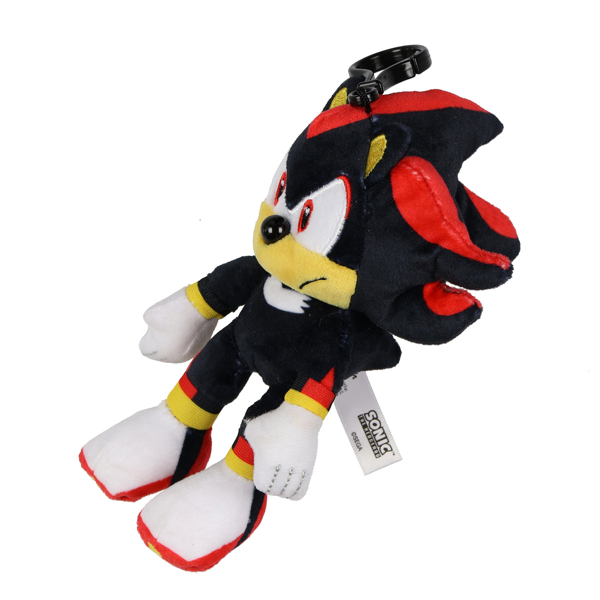 Sonic the Hedgehog Plush Keychain 4-Inch Shadow Stuffed Animal Key Ring Clip