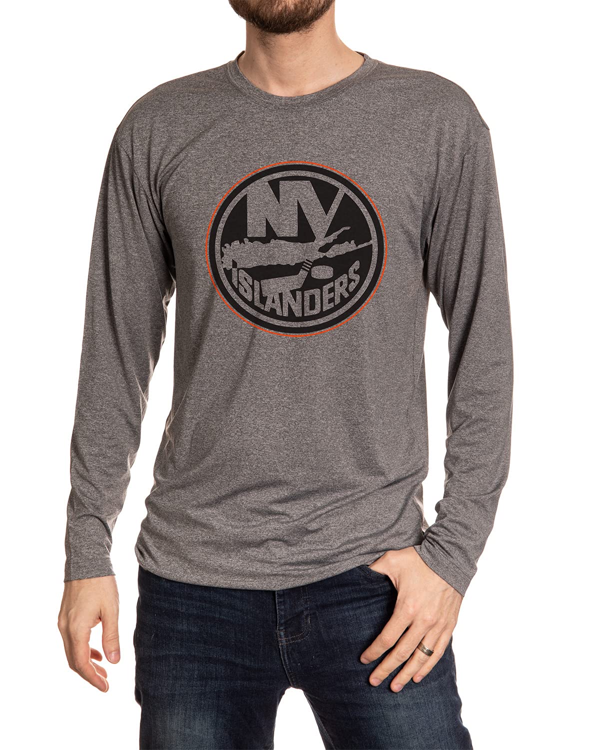 NHL Mens Performance Rash Guard Base Layer Long Sleeve Shirt