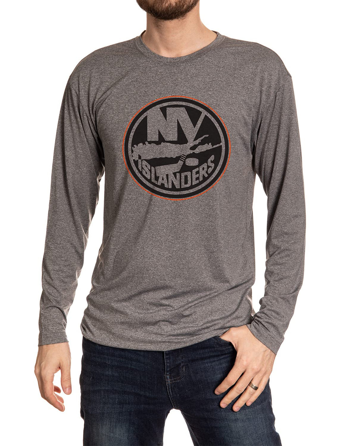NHL Mens Performance Rash Guard Base Layer Long Sleeve Shirt