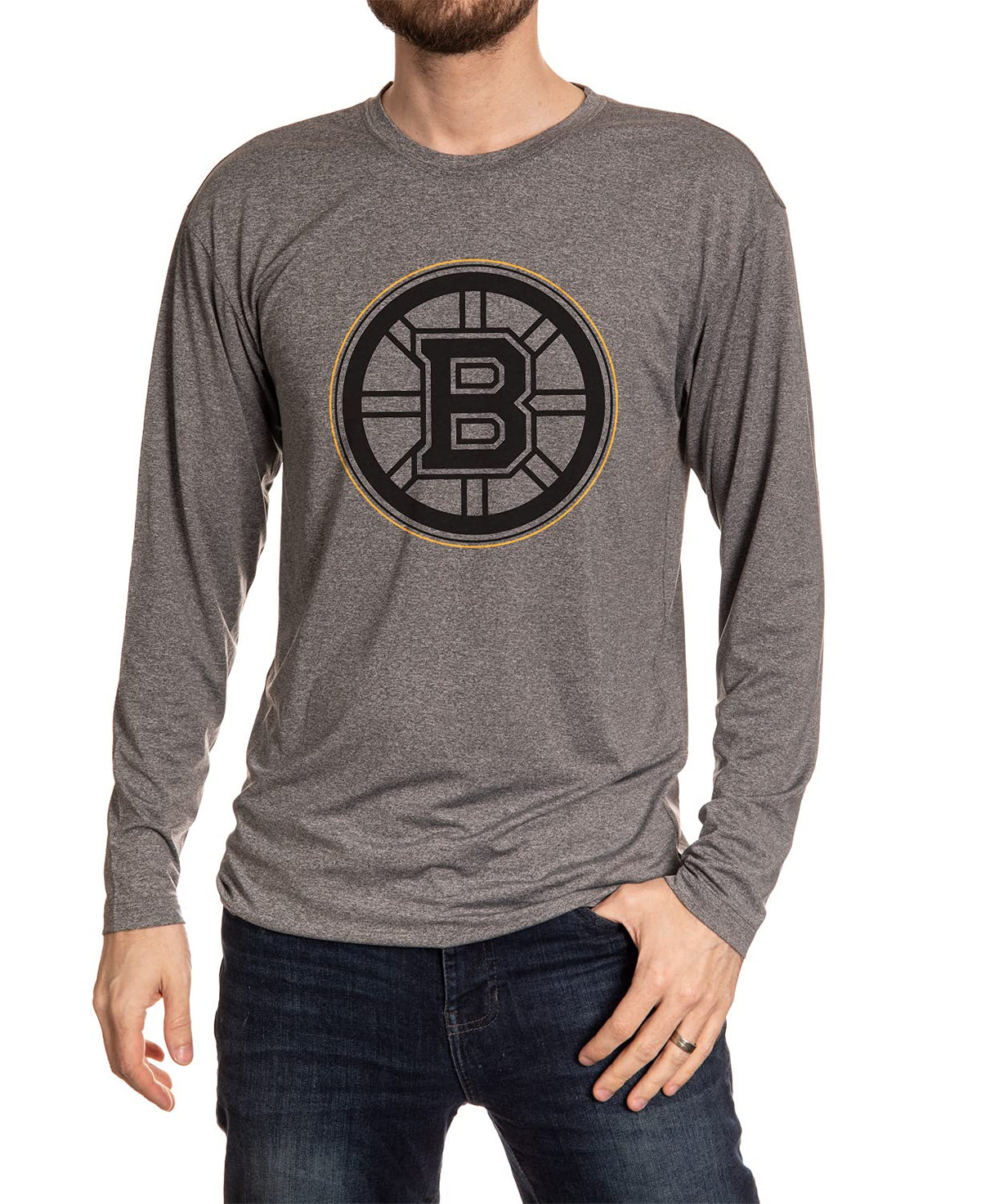 NHL Mens Performance Rash Guard Base Layer Long Sleeve Shirt