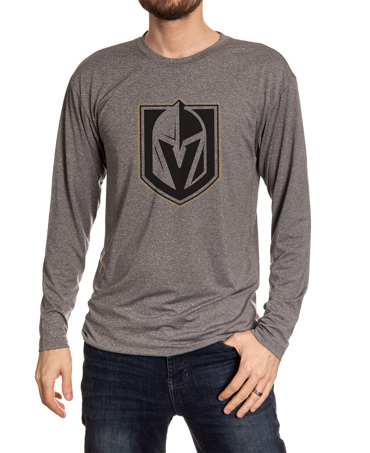 NHL Mens Performance Rash Guard Base Layer Long Sleeve Shirt
