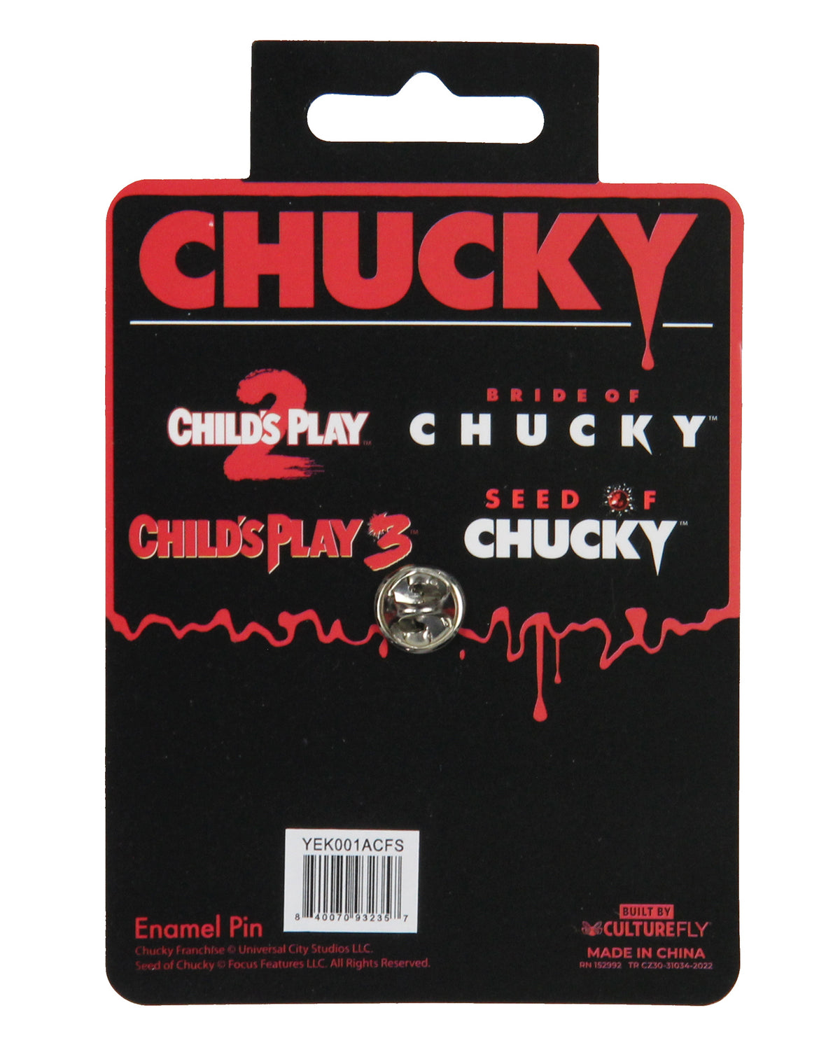 Child's Play Chucky Good Guys Chibi Enamel Pin