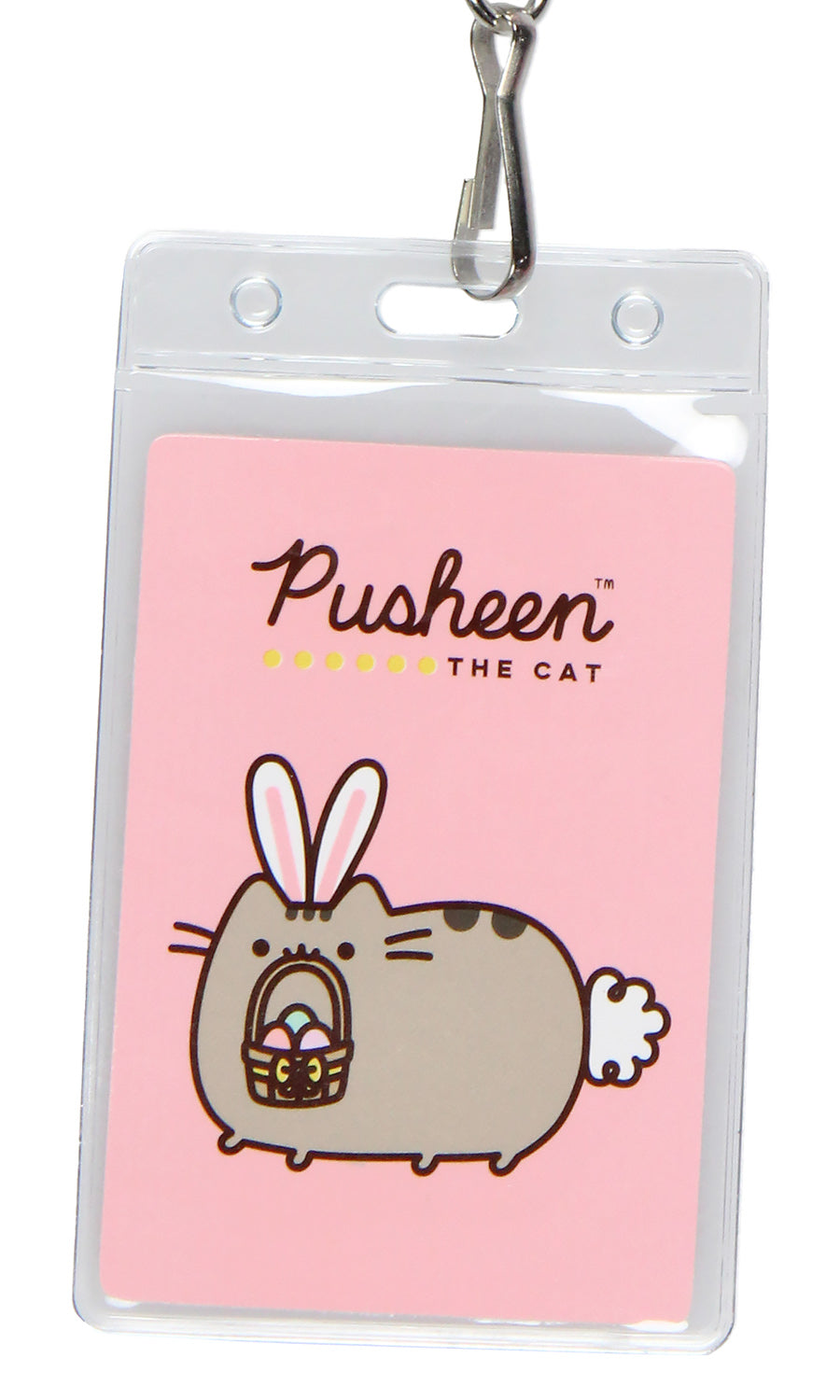 Pusheen The Cat Easter Bunny Ears ID Badge Card Holder Strap Lanyard