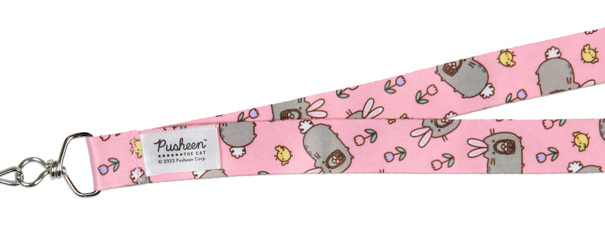Pusheen The Cat Easter Bunny Ears ID Badge Card Holder Strap Lanyard