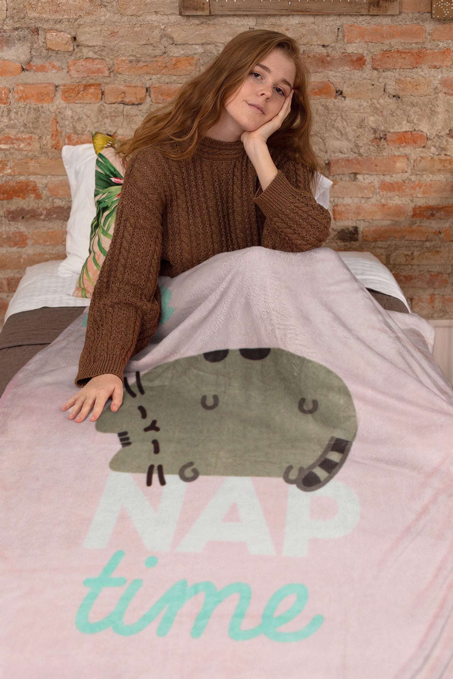 Pusheen The Cat Nap Time 45" x 60" Plush Fleece Throw Blanket