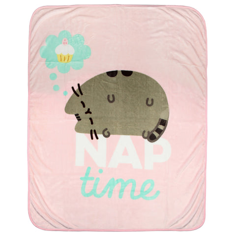 Pusheen The Cat Nap Time 45" x 60" Plush Fleece Throw Blanket