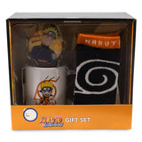 Naruto Shippuden Gift Set Hidden Village 3 Piece Mug, Crew Socks, Christmas Ornament