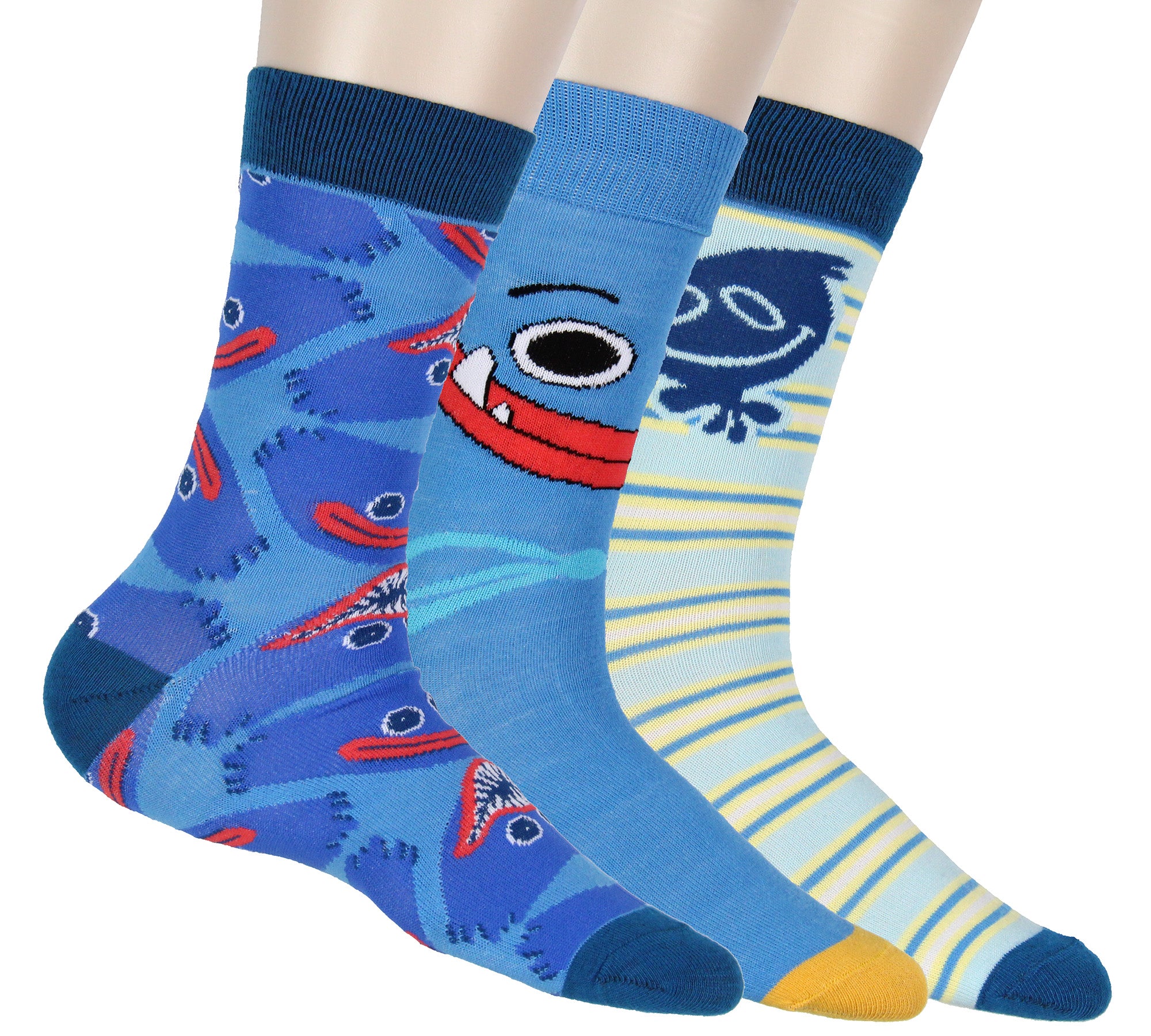 Poppy Playtime Co. Horror Game 3-Pack Adult Crew Socks OSFM