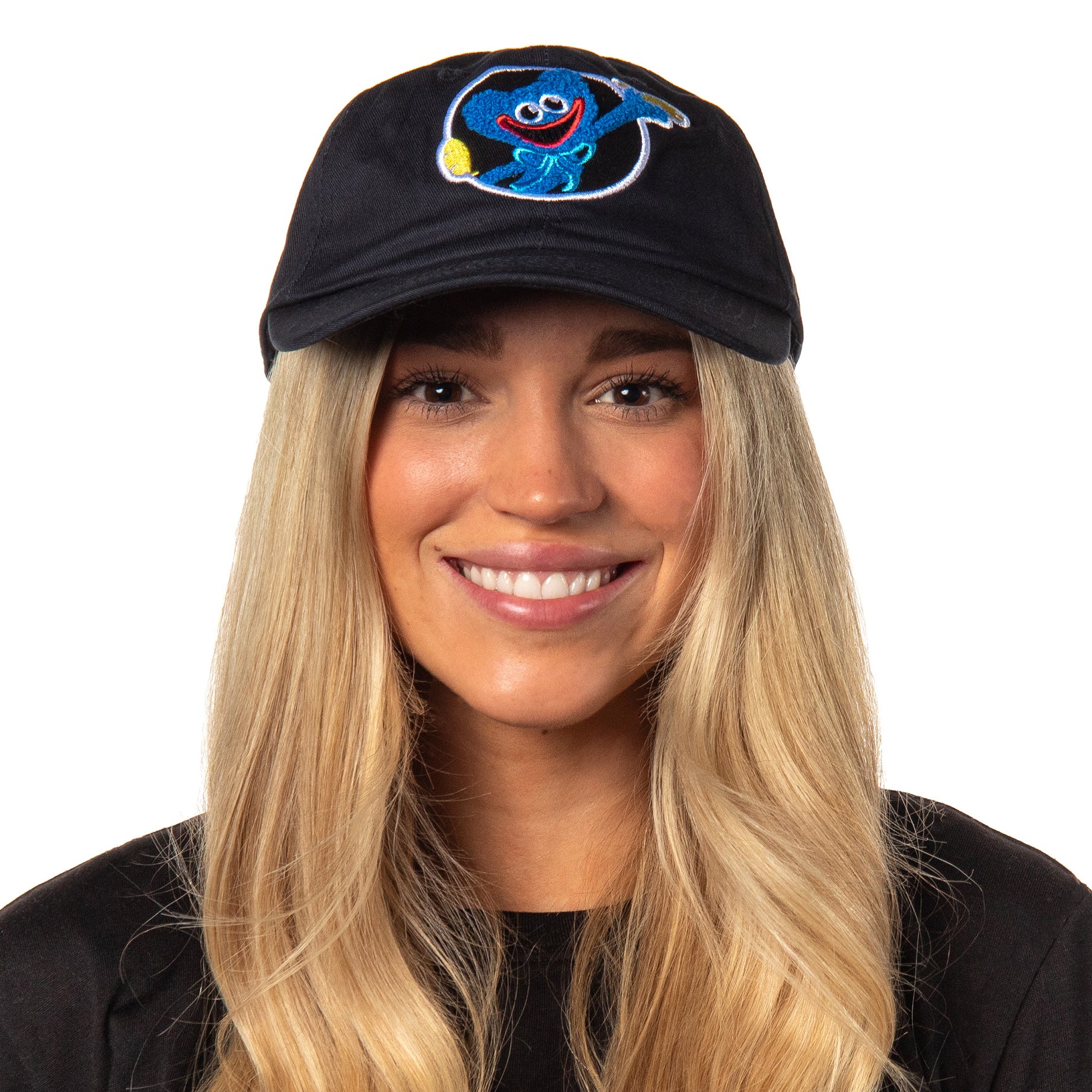 Poppy Playtime Huggy Wuggy Welcome Adjustable OSFM Dad Hat Cap for Men and Women
