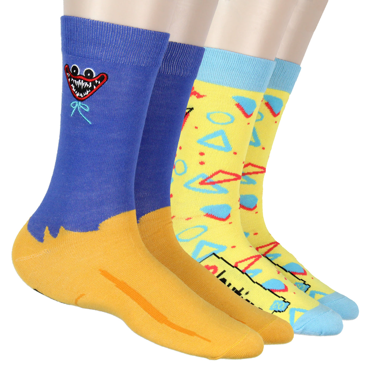 Poppy Playtime Co. Horror Game 2-Pack Adult Crew Socks OSFM