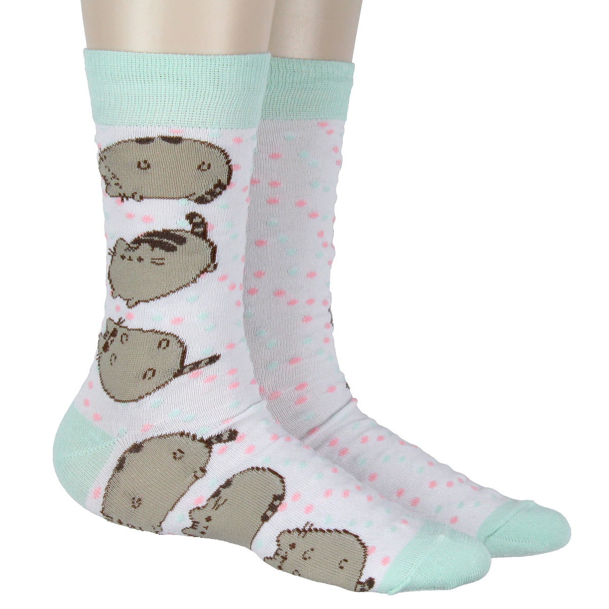 Pusheen The Cat "Nah Lazy" Adult 2-Pack Crew Socks OSFM