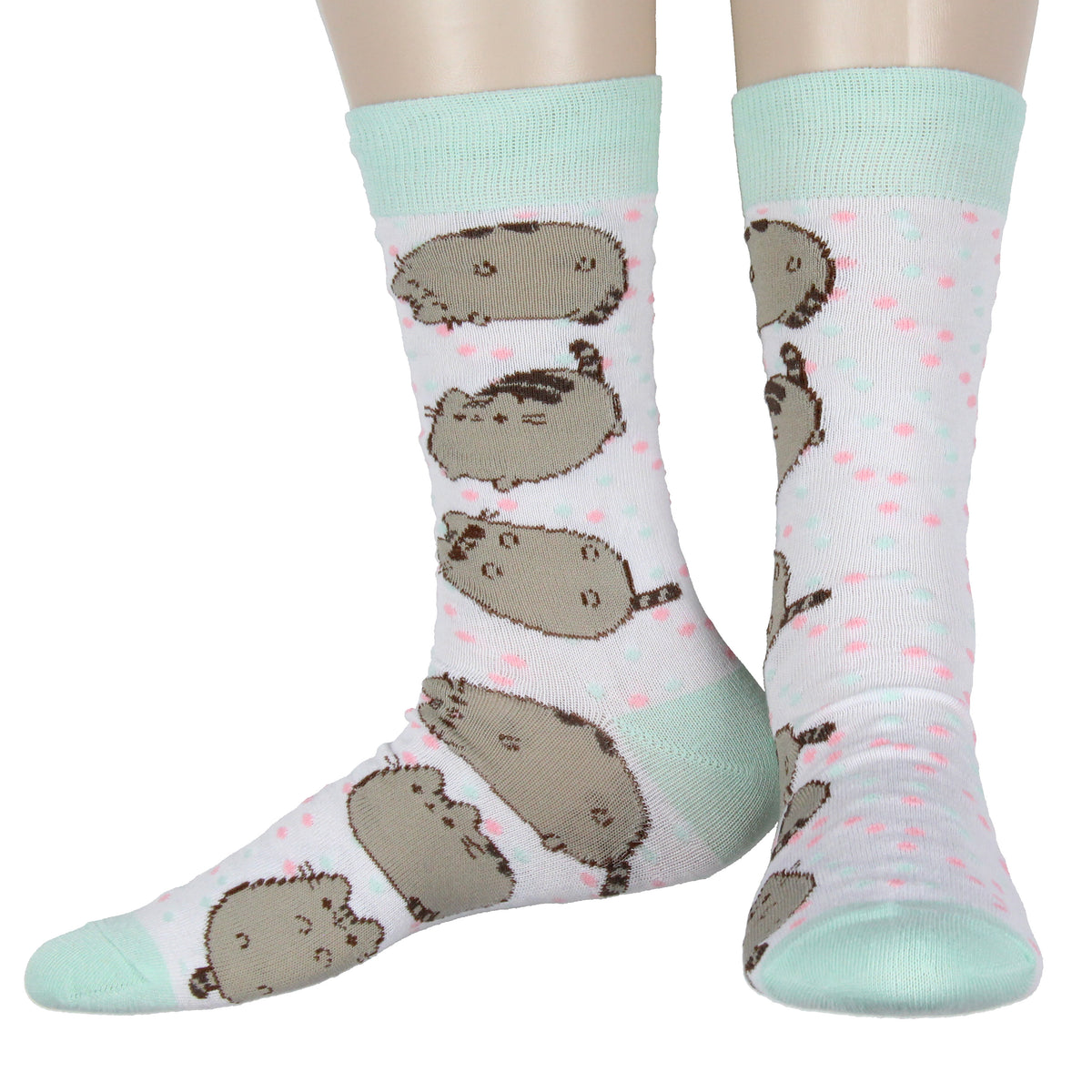 Pusheen The Cat "Nah Lazy" Adult 2-Pack Crew Socks OSFM