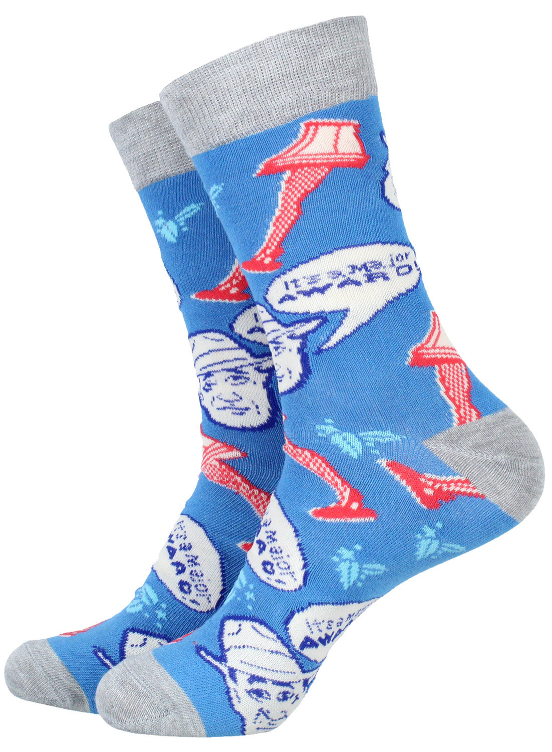 A Christmas Story Men's Movie Inspired Design 3 Pack Crew Socks