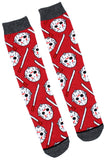 Friday The 13th Jason Voorhees Socks Horror Slasher Film Men's 3 Pack Crew Socks