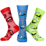 Disney The Muppets Kermit Gonzo Animal 3 Pair Men's Crew Socks