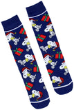 Peanuts Snoopy Holiday Themed 3 Pack Adult Mid-Calf Crew Socks