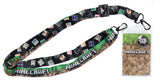 Minecraft Character Head Toss Multi-Use Lanyard Clear ID Badge Holder