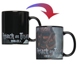 Attack on Titan Anime Colossal Titan Heat Reactive Color Changing Mug Coffee Cup