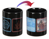 Avatar The Last Airbender Nation Emblems Heat Reactive Color Changing Coffee Mug Cup