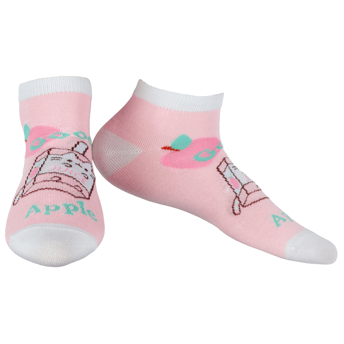 Pusheen Cat Socks Women's Pastel Snack Time 5-Pair Ankle Sock OSFM