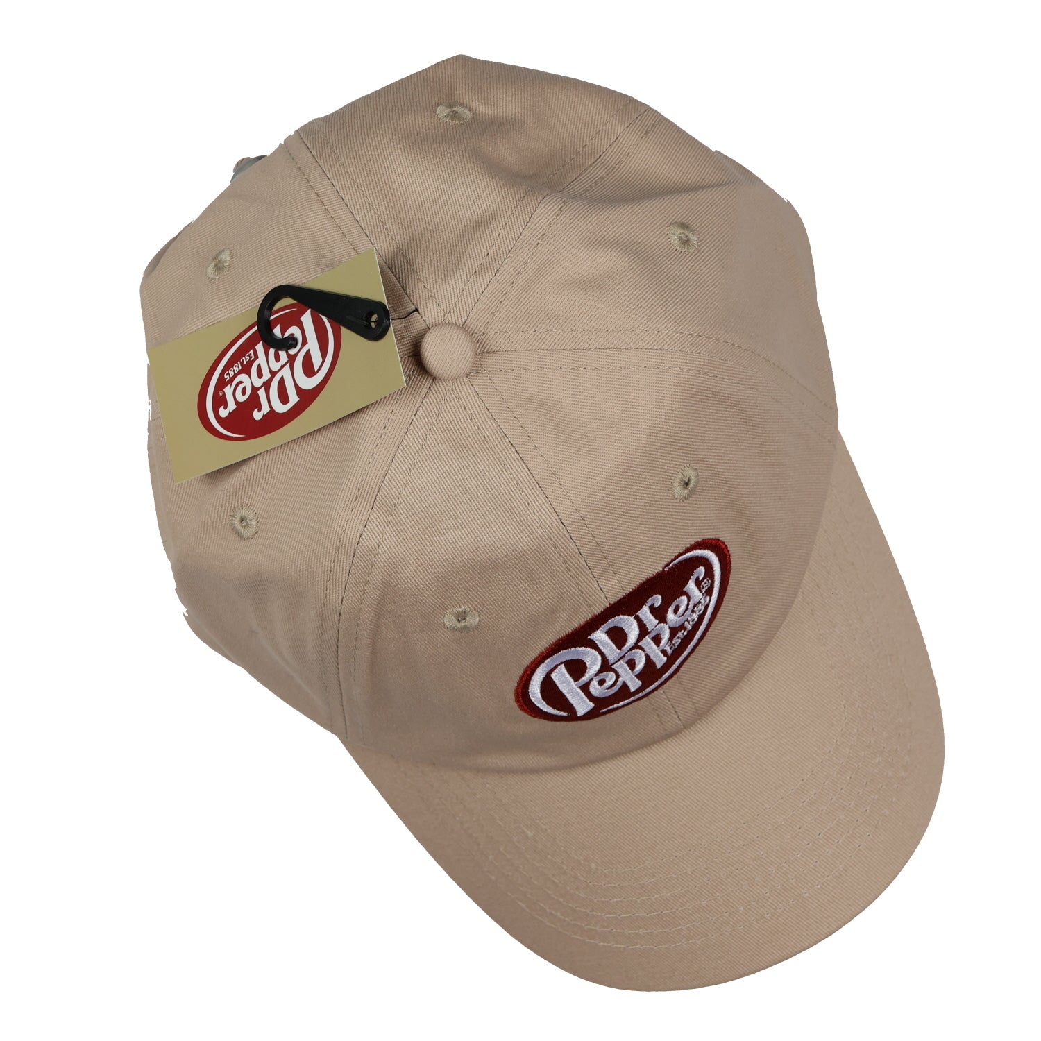 Dr Pepper Baseball Cap Embroidered Logo Adjustable Slide Strap Dad Hat OSFM