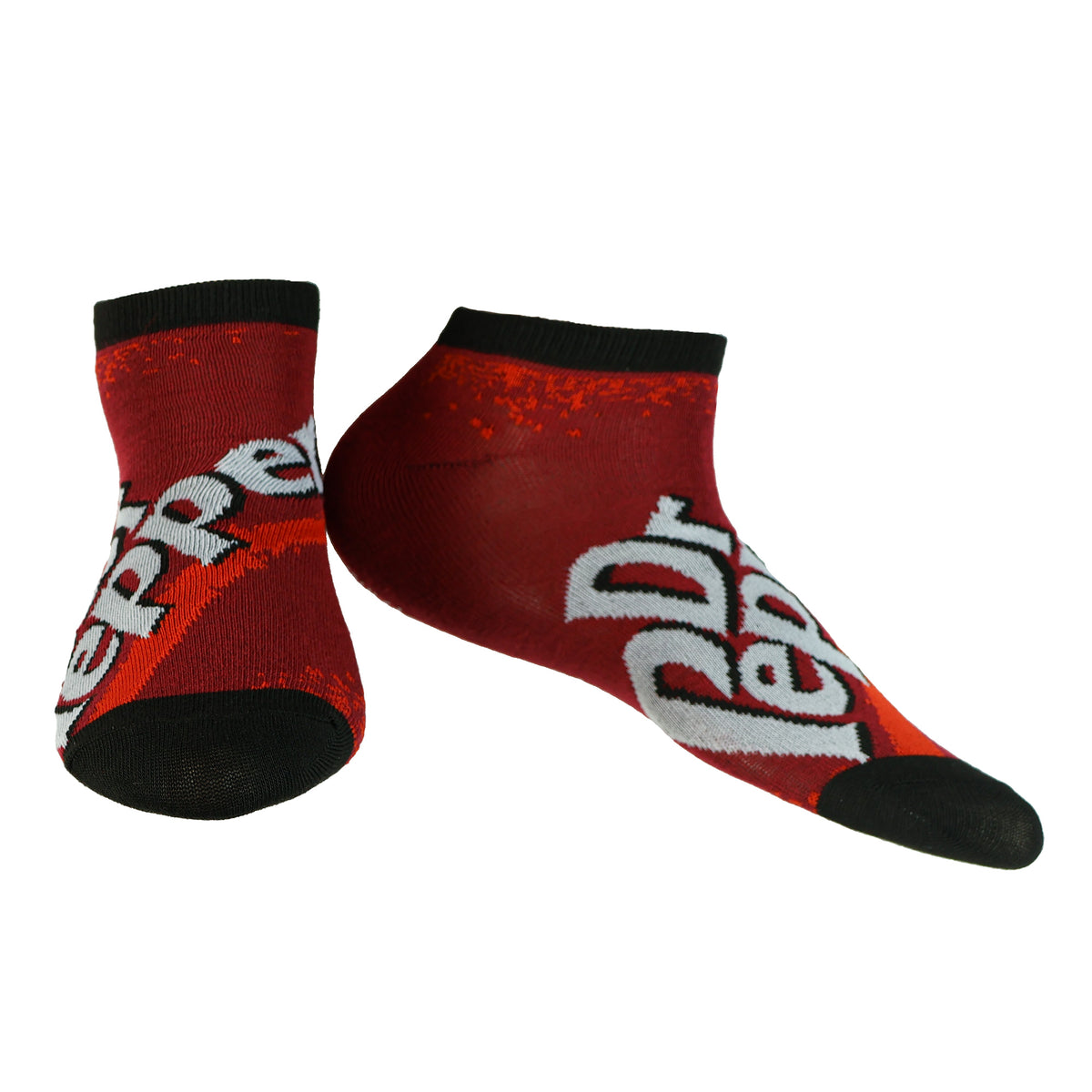 Dr. Pepper Mix and Match Logo Designs Adult 5-Pack No Show Ankle Socks 5 Pairs