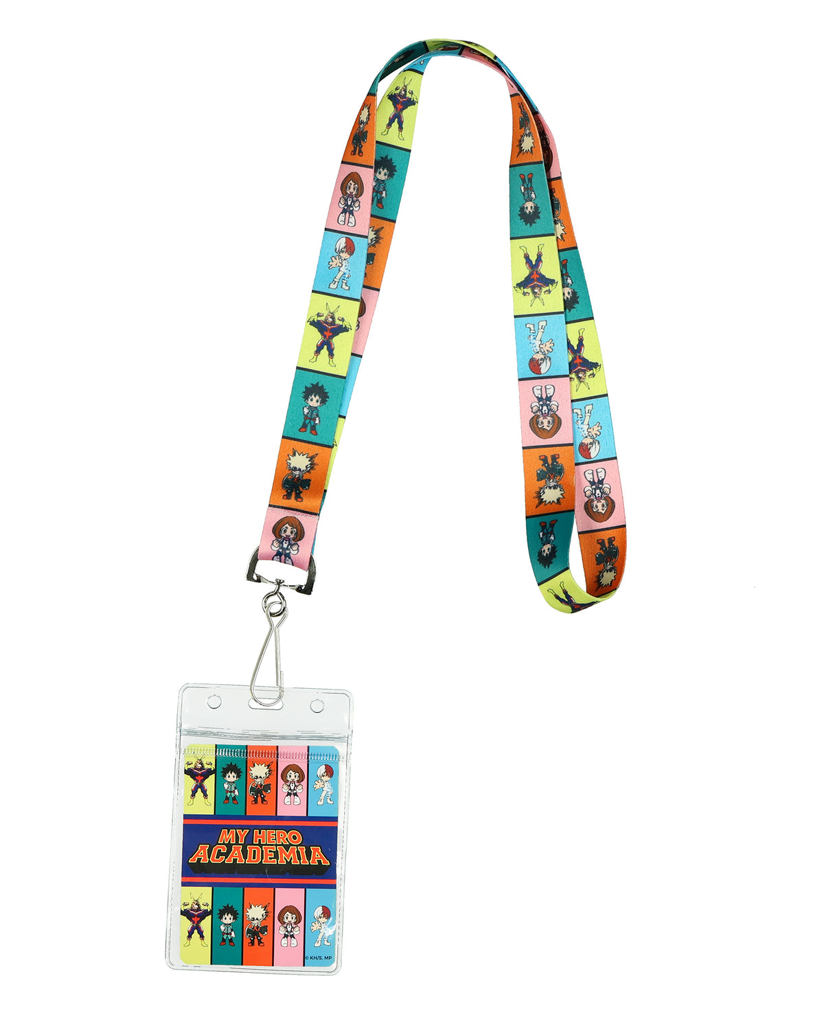 My Hero Academia Lanyard 18" Clear ID Badge Holder Chibi Character Design