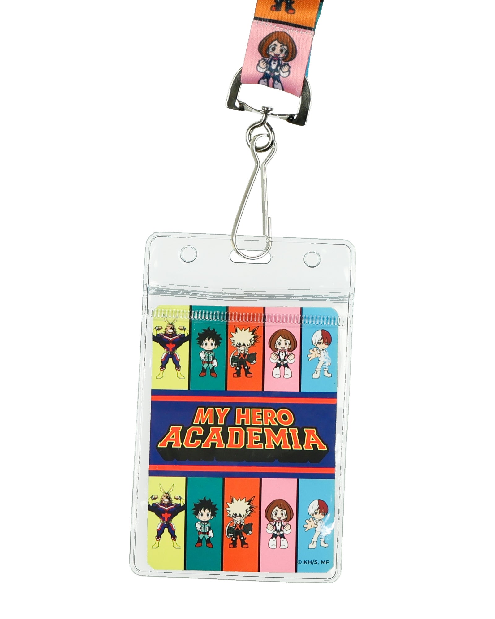 My Hero Academia Lanyard 18" Clear ID Badge Holder Chibi Character Design