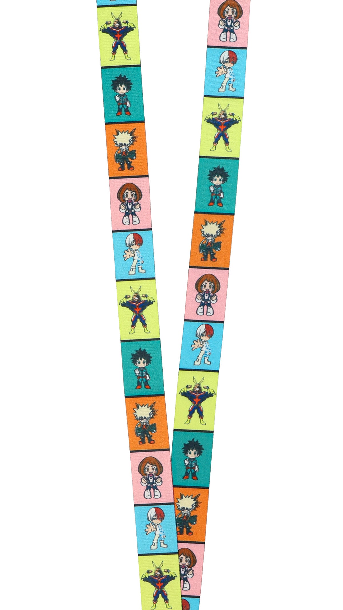 My Hero Academia Lanyard 18" Clear ID Badge Holder Chibi Character Design