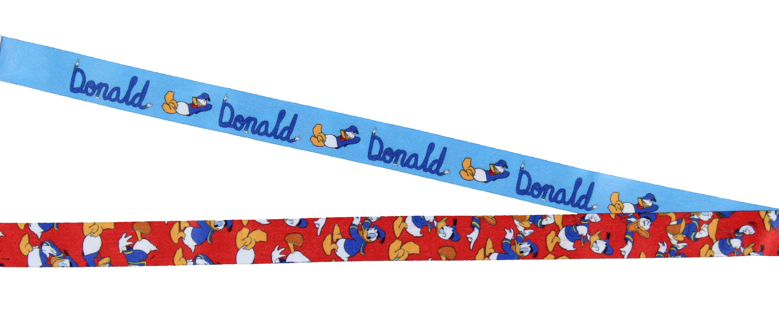 Disney Classic Donald Duck Lanyard with Clear ID Badge Holder and Rubber Charm