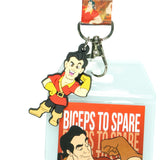 Disney Beauty and The Beast Gaston Biceps to Spare Lanyard with ID Badge Holder
