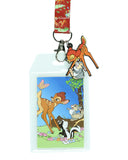 Disney Bambi Besties Forever Lanyard ID Badge Holder and 2" Rubber Charm
