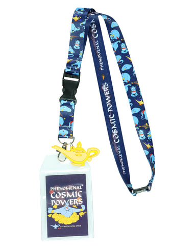 Disney Aladdin Genie Let's Make Some Magic Lanyard with ID Badge Holder