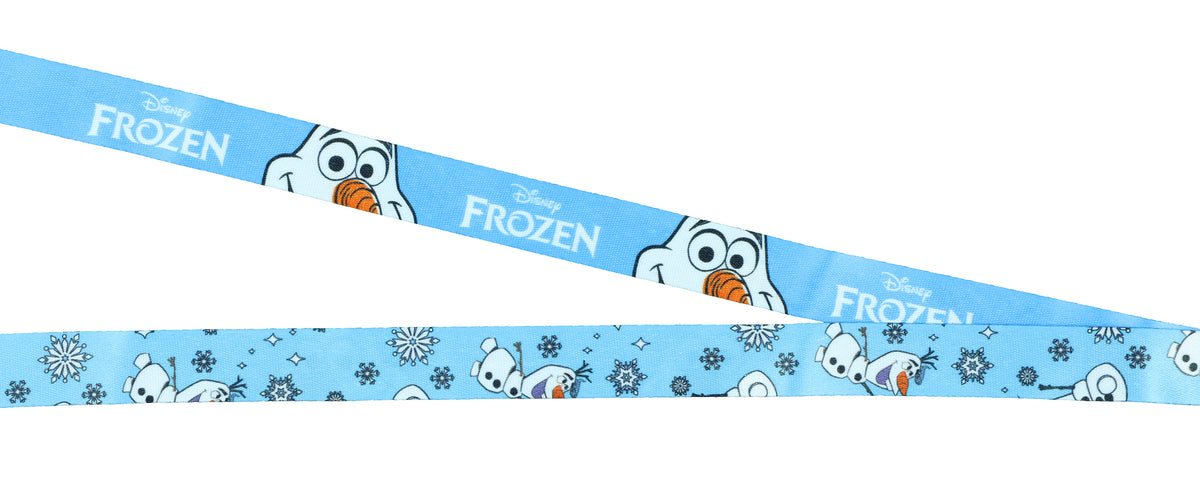 Disney Frozen Olaf Loveable Snowman Lanyard with ID Badge Holder and Charm
