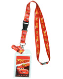 Disney Cars Lightning McQueen Blazing Forward Lanyard with ID Badge Holder