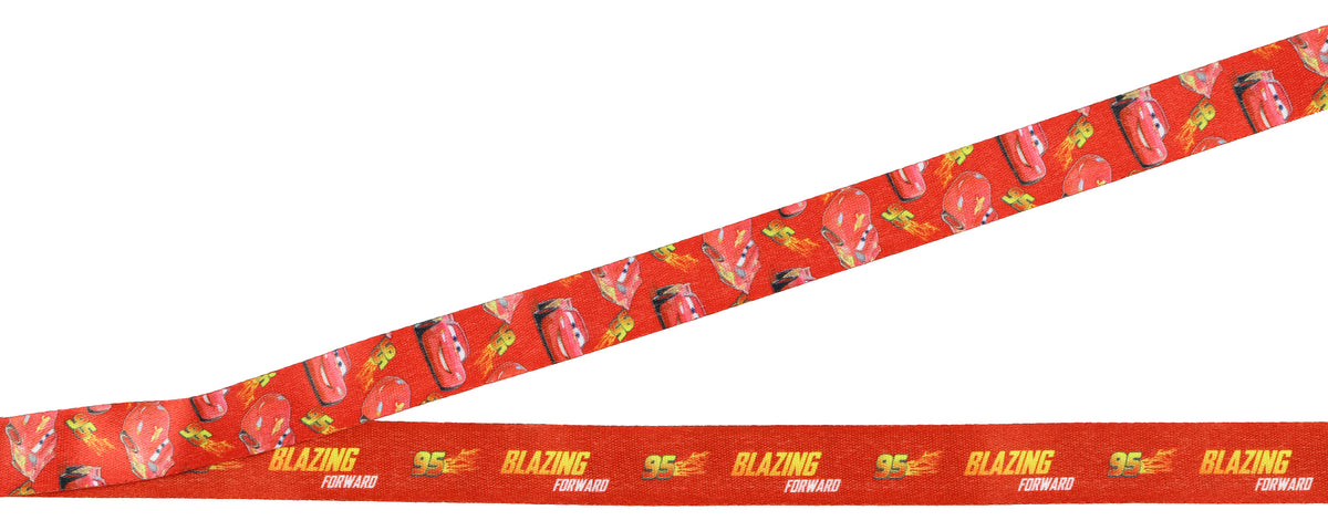Disney Cars Lightning McQueen Blazing Forward Lanyard with ID Badge Holder
