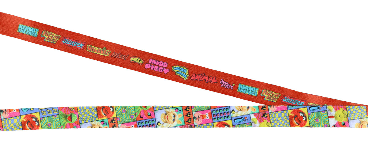 The Muppets Cast Character Design Lanyard with ID Badge Holder and Charm