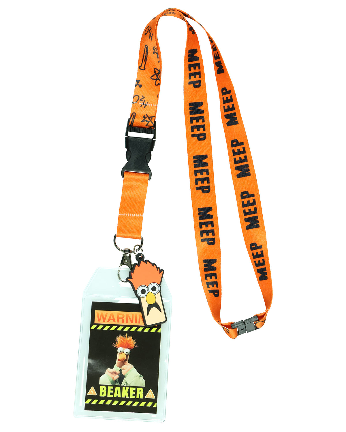 The Muppets Beaker High Clearance Lanyard with ID Badge Holder and Charm