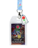 Disney Beauty and the Beast A Tale of Enchantment Lanyard with ID badge Holder