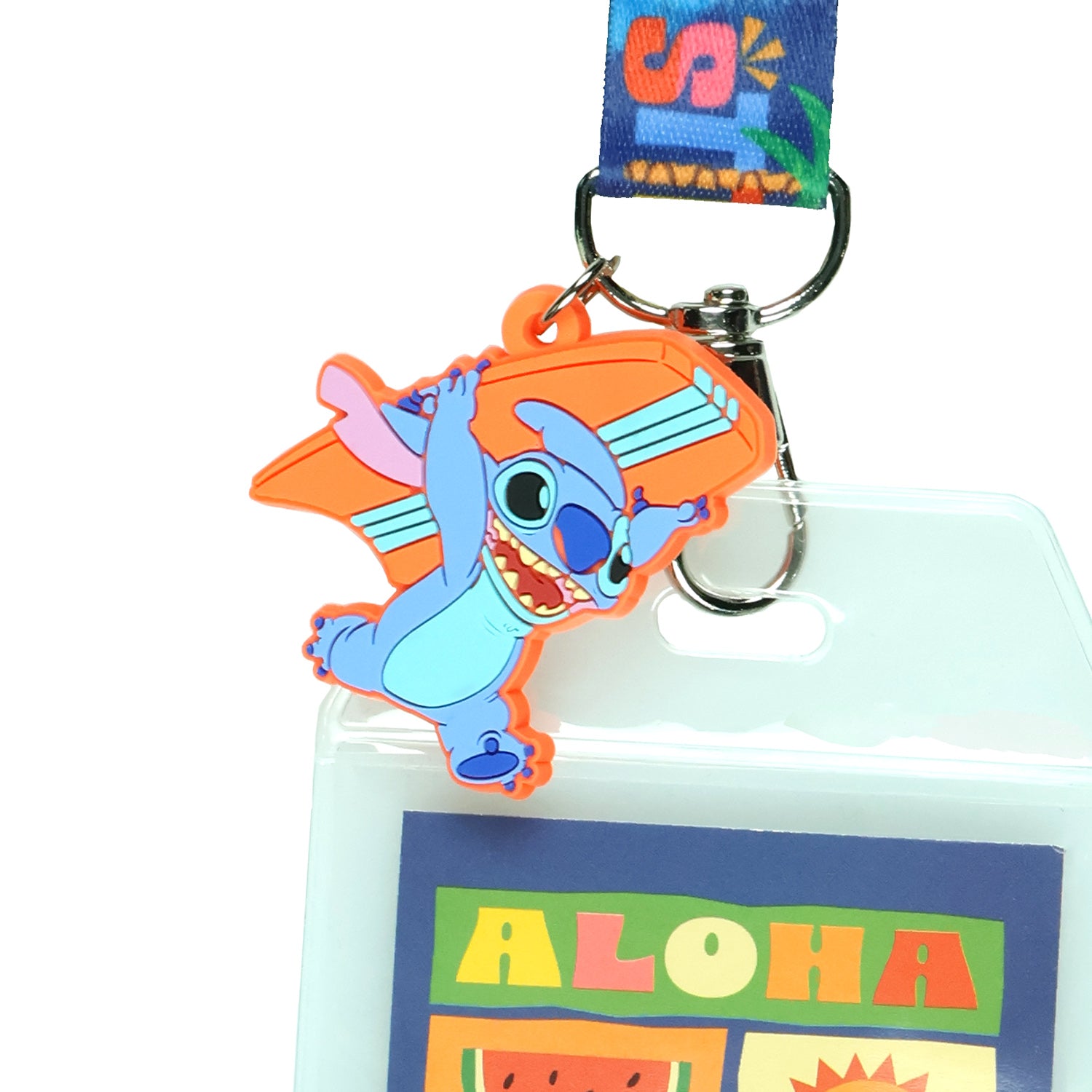 Disney Lilo and Stitch Aloha Breakaway Lanyard ID Badge Holder